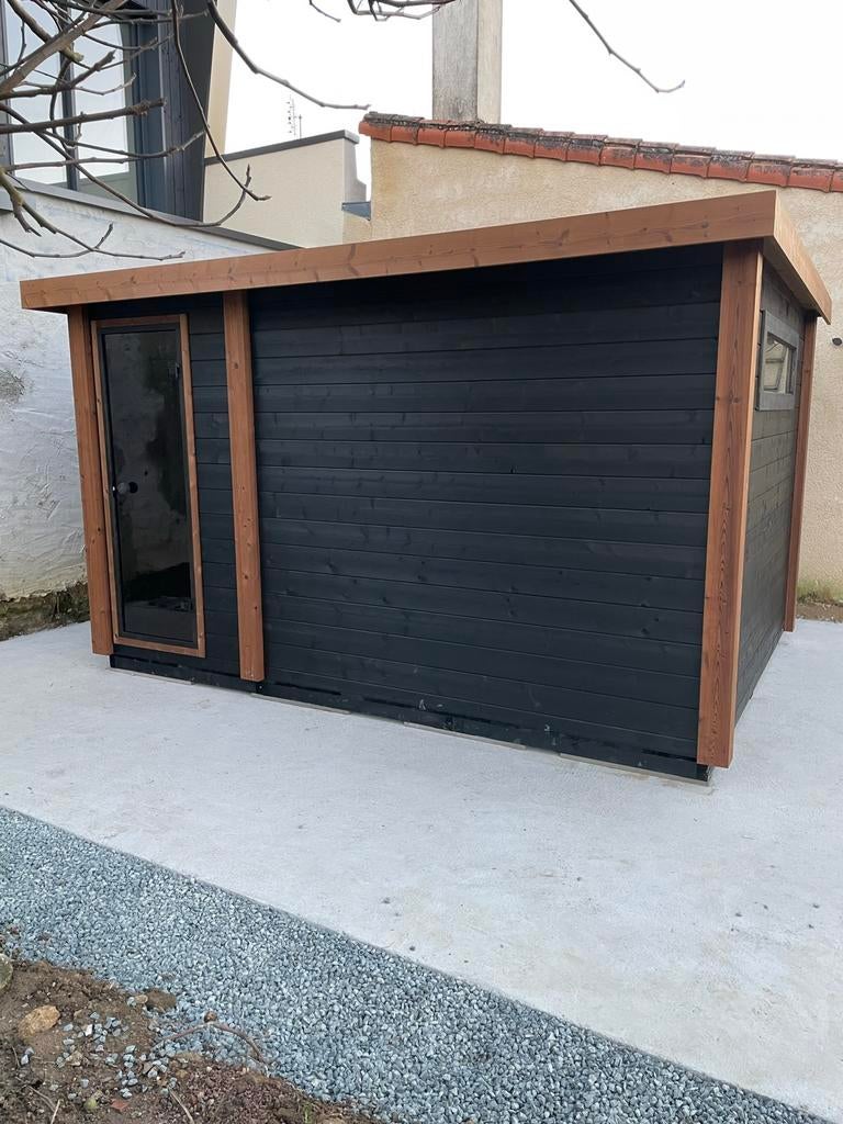 Maatwerk buitensauna met voorruimte. Buitensauna tuinsauna, Ophalen of Verzenden, Nieuw, Complete sauna