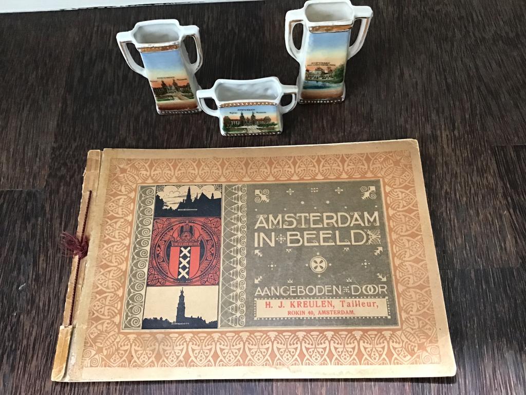 Amsterdam in beeld + Amsterdams poppenhuis kaststel, Antiek en Kunst, Curiosa en Brocante, Ophalen of Verzenden