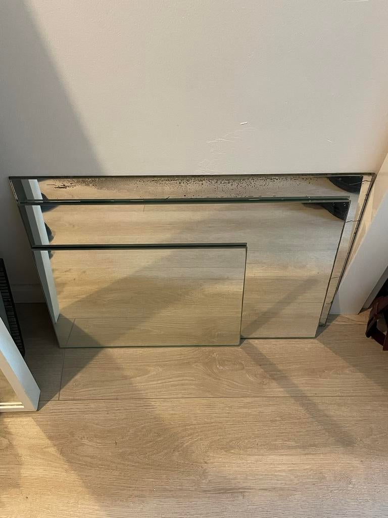 Drie losse spiegels in verschillende maten - als set, Huis en Inrichting, Woonaccessoires | Spiegels, Ophalen, Minder dan 50 cm