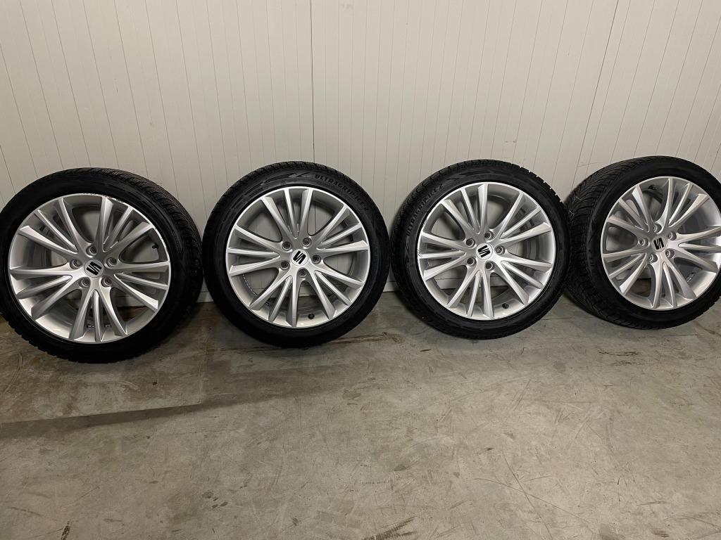 Seat Leon 17 inch LM velgen met winterbanden, Ophalen, Gebruikt, Velg(en), 17 inch