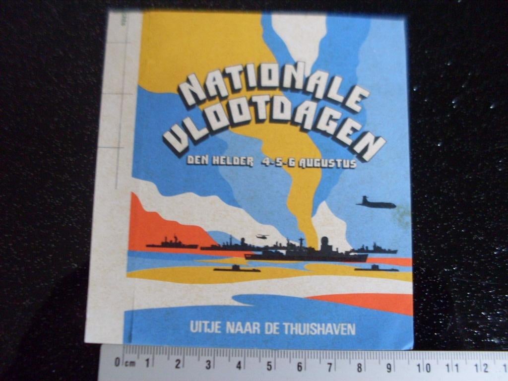 sticker nationale vlootdagen den helder uitje thuishaven, Verzenden, Zo goed als nieuw, Bedrijf of Vereniging
