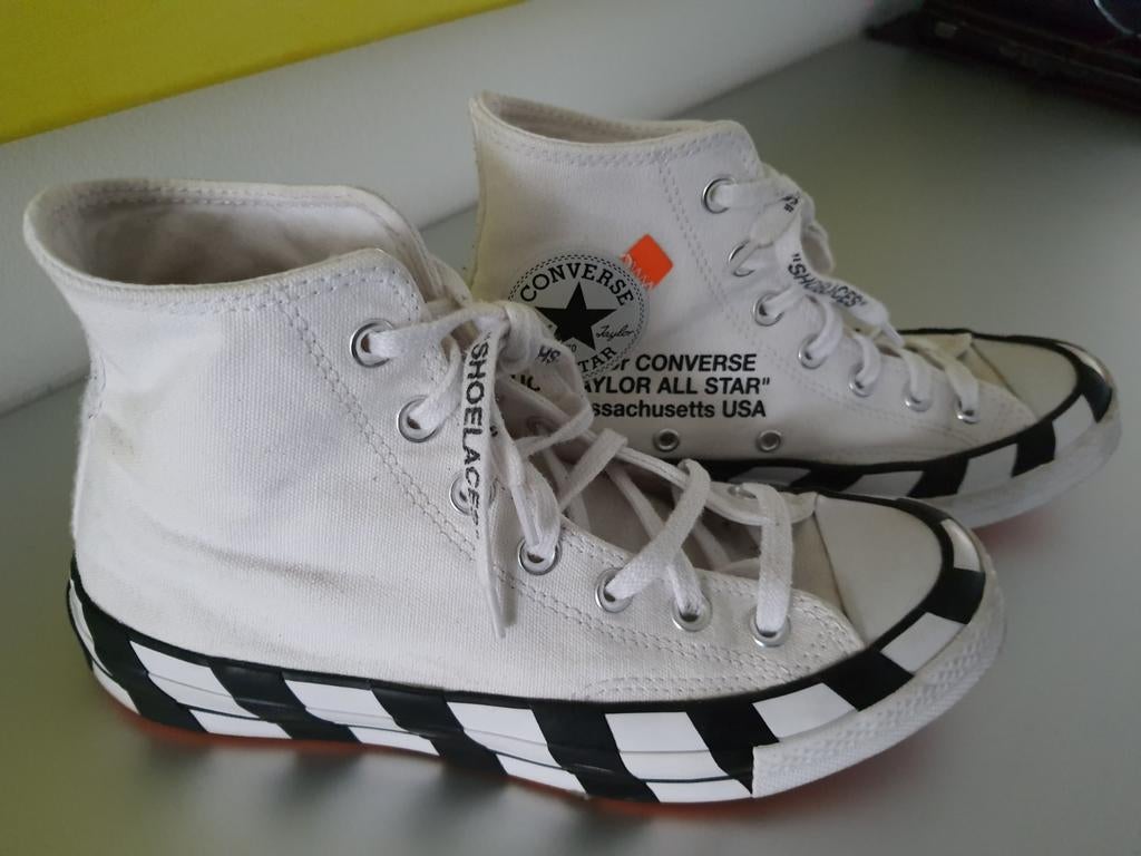 Converse Chuck Taylor All Star Off-White 70s Hi maat 38, Ophalen of Verzenden, Zo goed als nieuw, Wit