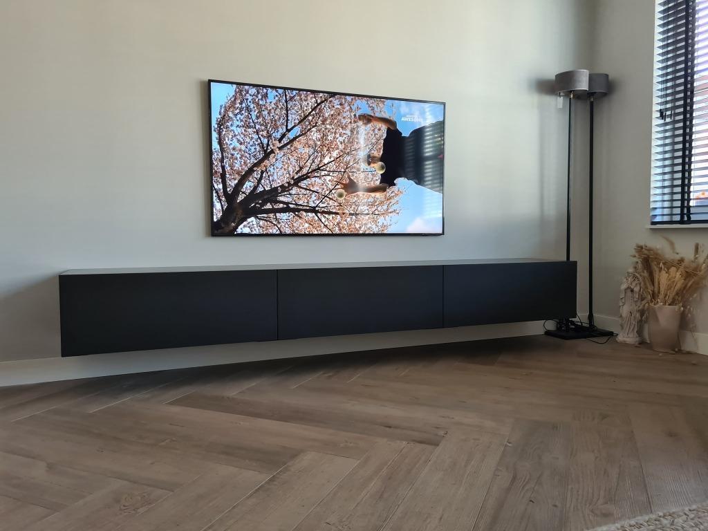Zwevend tv meubel op maat IN ELKE GEWENSTE KLEUR, Nieuw, Ophalen of Verzenden, Minder dan 100 cm, 25 tot 50 cm