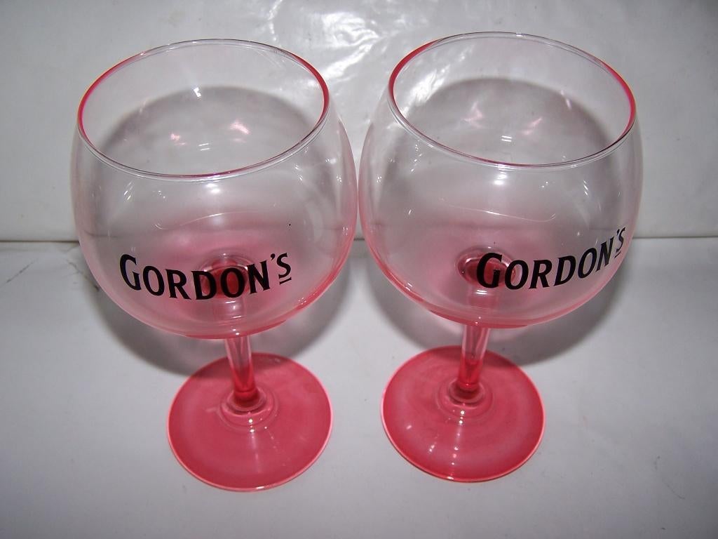 Gordon's Premium Pink Balloon glas. Zgan., Ophalen of Verzenden, Zo goed als nieuw, Overige typen