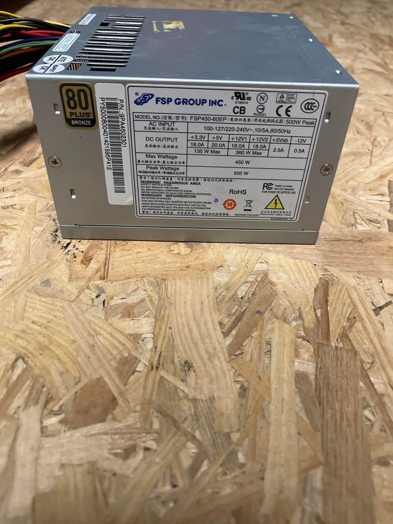 FSP450-60EP PC Voeding - 450W, Ophalen of Verzenden, Gebruikt