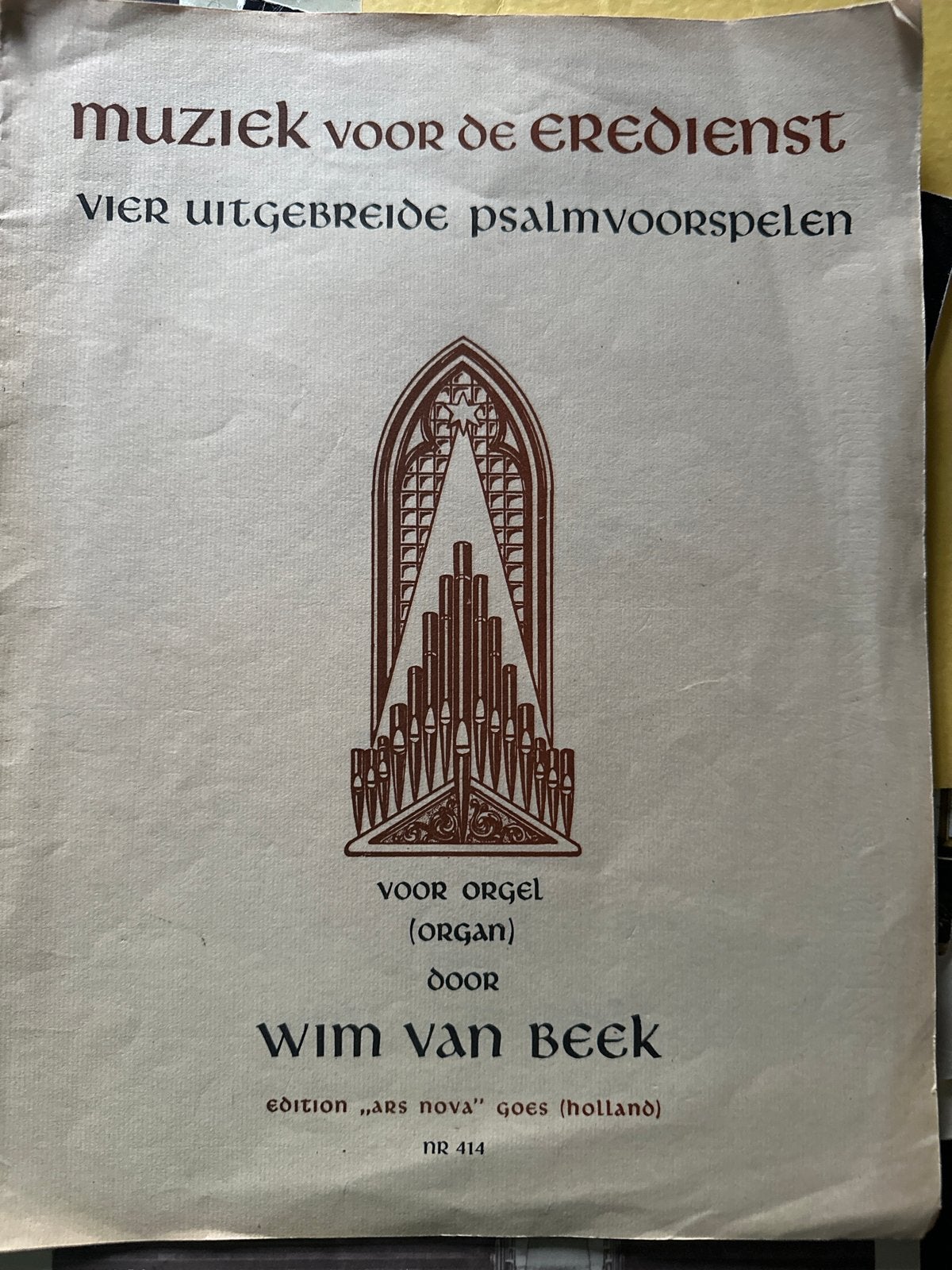Muziek voor de Eredienst - Wim van Beek (Orgel), Orgel, Gebruikt, Klassiek, Ophalen of Verzenden