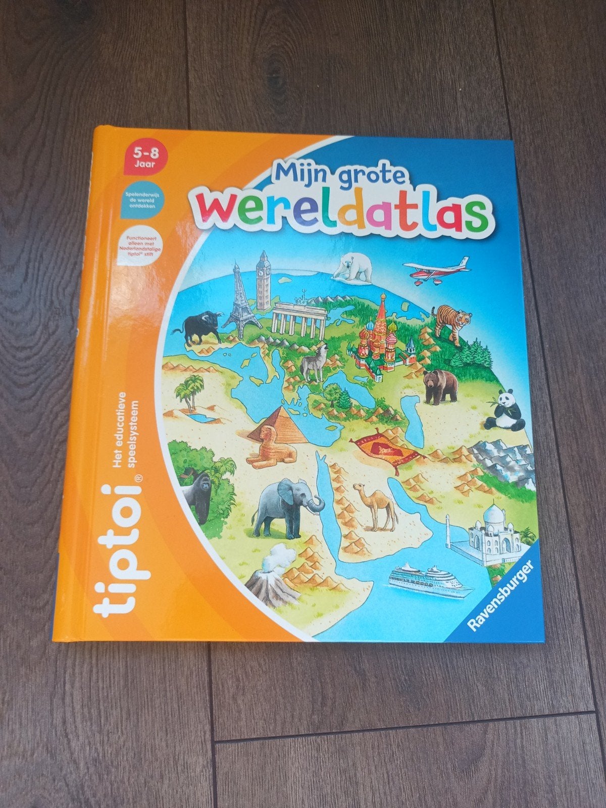 Tiptoi Mijn Grote Wereldatlas - Ravensburger, Overige atlassen, 2000 tot heden, Zo goed als nieuw, Wereld