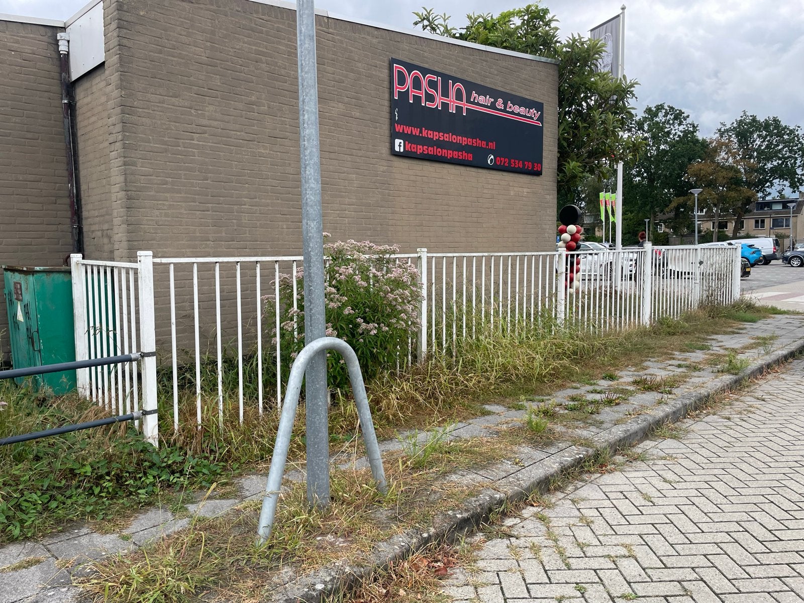 Wit ijzeren hekwerk met poort - ideaal voor hergebruik!, Ophalen, Met poort, Gebruikt, Spijlenhekwerk