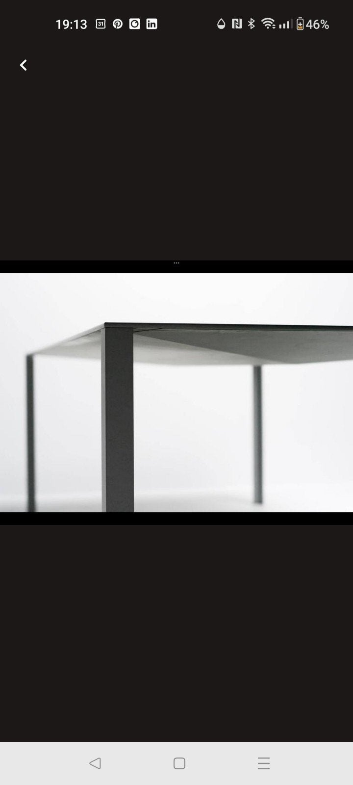 Molteni & C 'Less' Eettafel - Minimalistisch Staal, Ophalen, 50 tot 100 cm, Vijf personen of meer, Rechthoekig