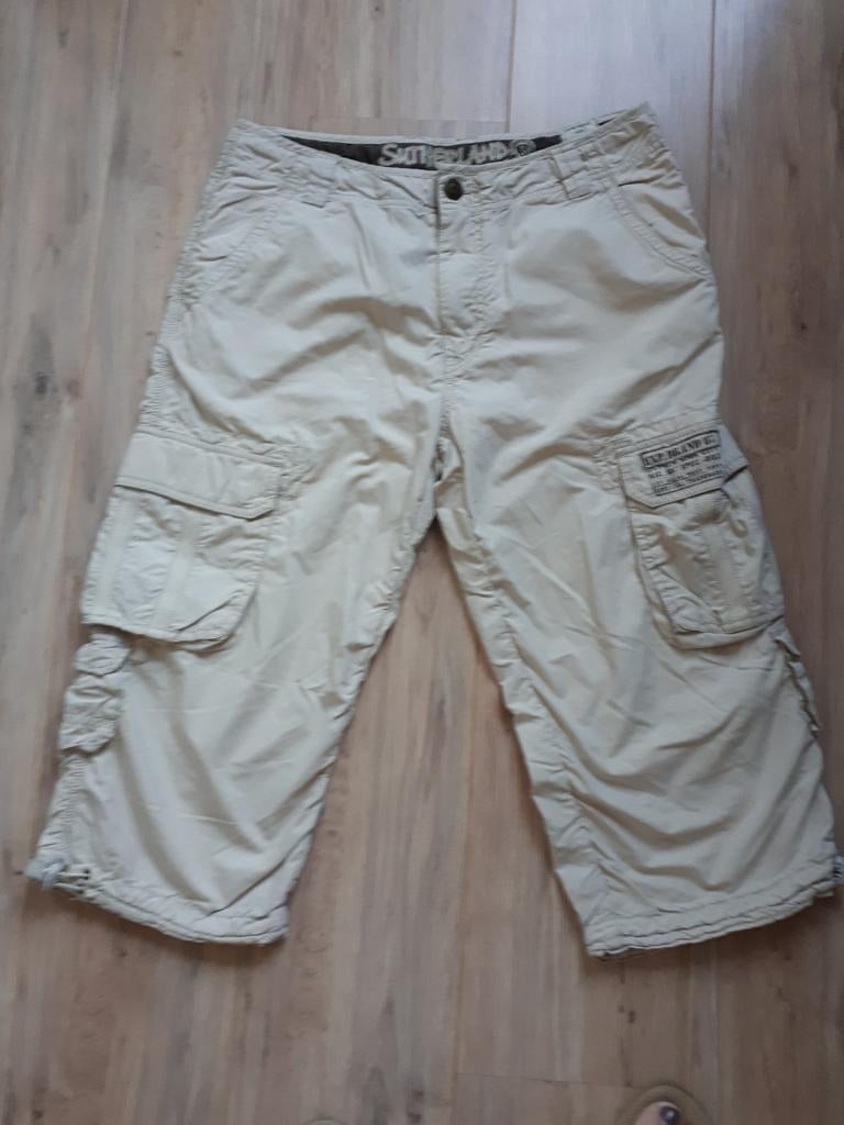 3 kwart broek zand kleur maat S, Ophalen of Verzenden, Zo goed als nieuw, Beige, The Sting