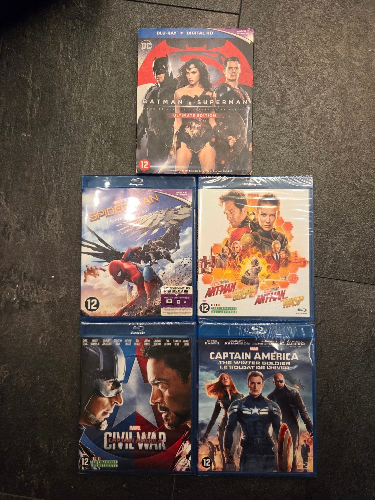 Lot Blu-rays: Marvel MCU & DC Batman v Superman, Cd's en Dvd's, Engels, Nederlands, Actie, Ophalen of Verzenden