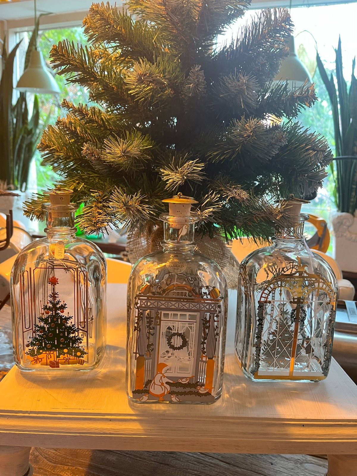 Holmegaard kerst/advent flessen Denemarken, Ophalen of Verzenden