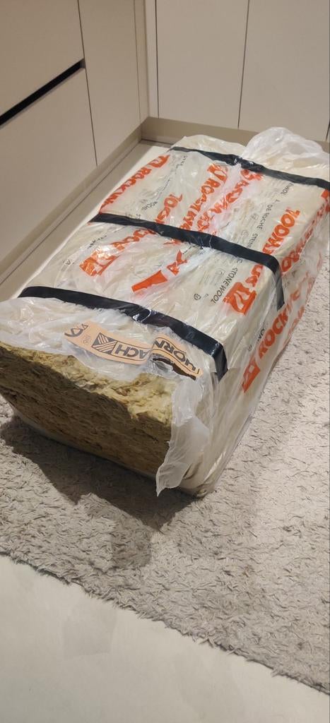 Rockwool Steenwol Isolatieplaten - 5 stuks, Ophalen, Dakisolatie, 4 tot 8 cm, Nieuw