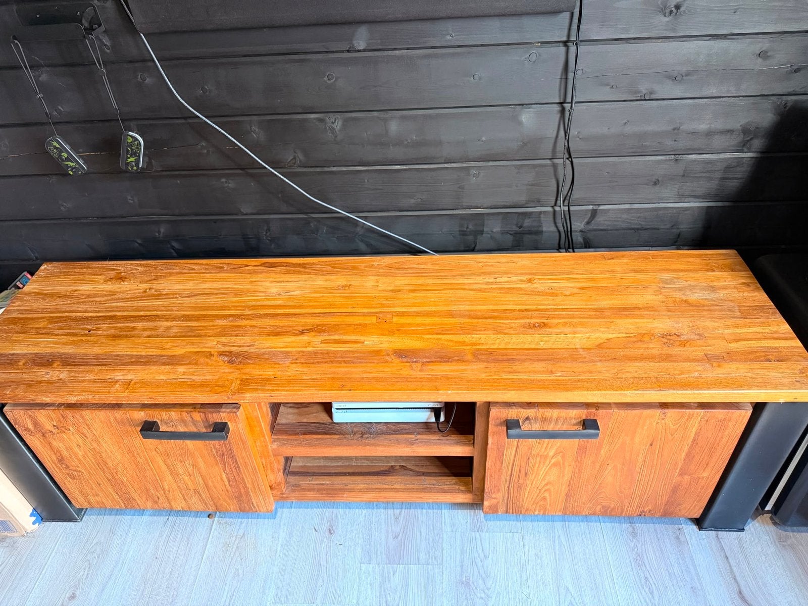 Massief houten tv-meubel Del Torro van Zitmaxx, Ophalen, Gebruikt, 150 tot 200 cm, Minder dan 100 cm