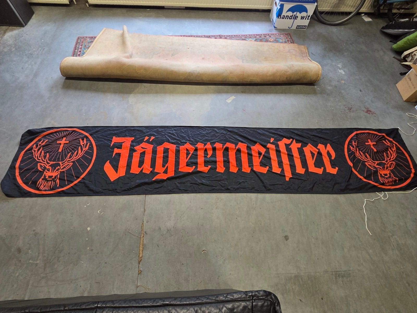 Jägermeister banner - Zo goed als nieuw, Verzamelen, Merken en Reclamevoorwerpen, Ophalen of Verzenden