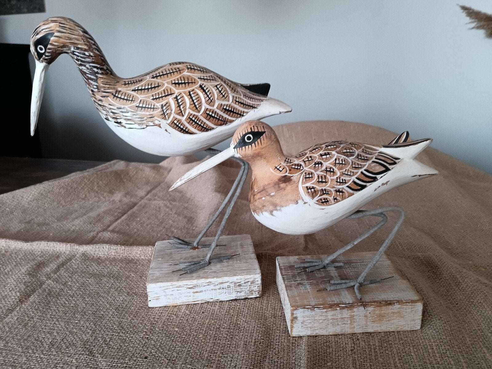 brocante houten vogels, Antiek en Kunst, Ophalen of Verzenden