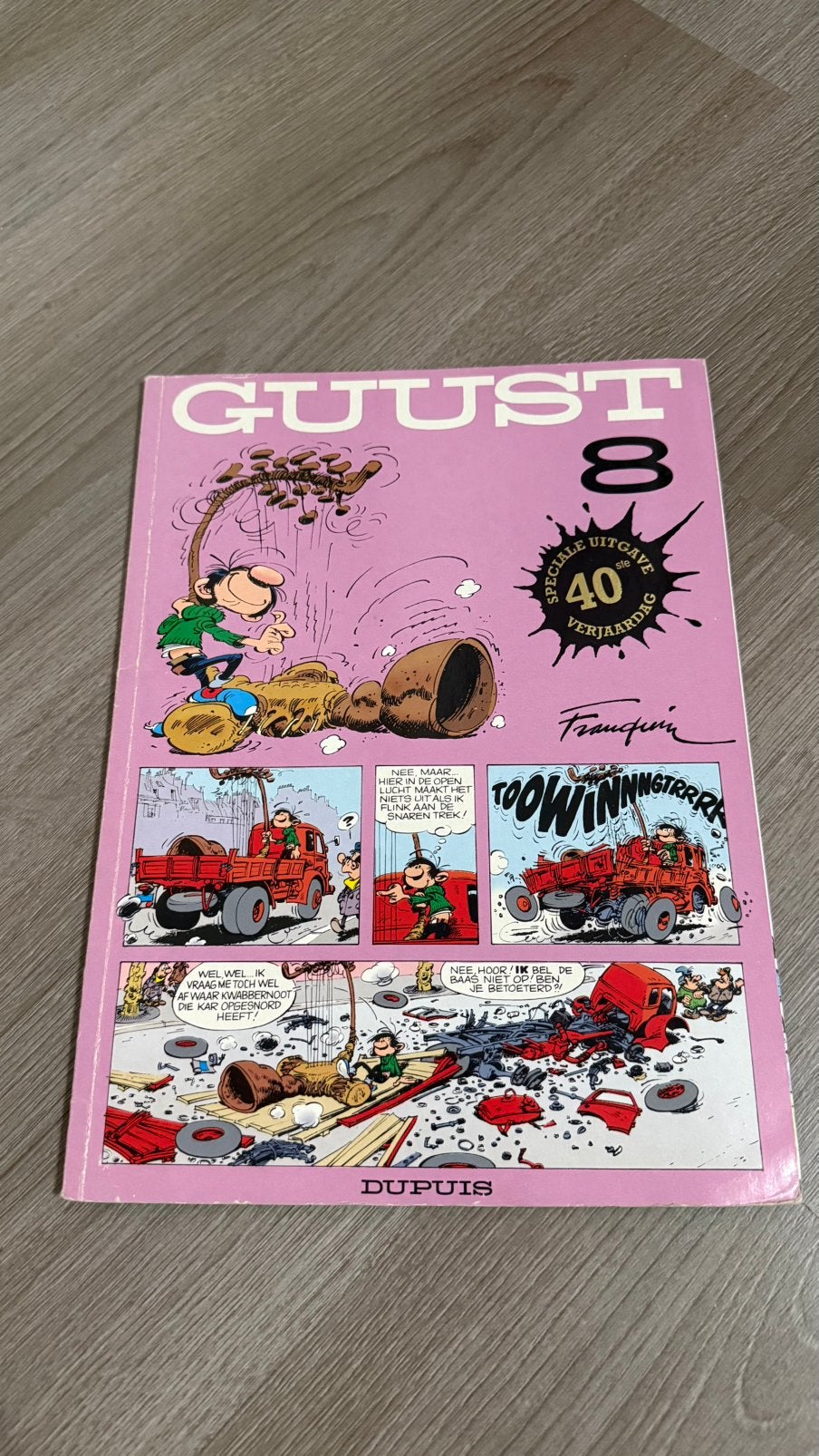 Guust 8 – André Franquin - Speciale Uitgave 40ste Verjaardag, Eén stripboek, Ophalen of Verzenden, Gelezen