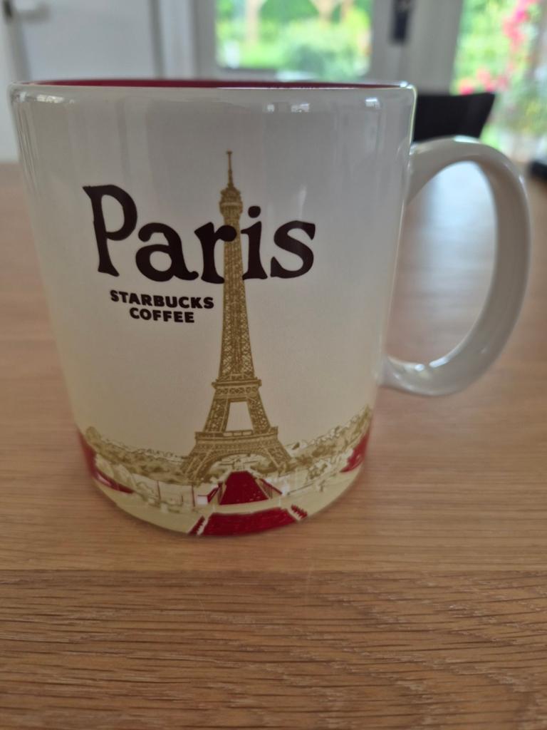 Starbucks Paris Mok - Eiffeltoren Design, Overige typen, Ophalen of Verzenden, Zo goed als nieuw, Steen/keramiek