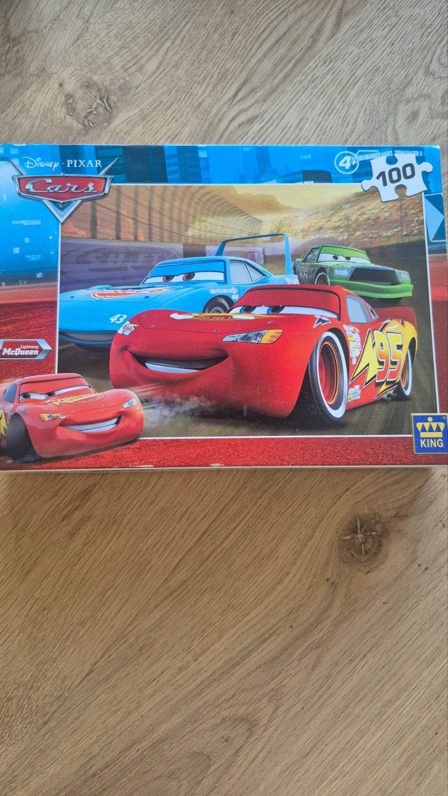 Disney Pixar Cars Puzzel 100 Stukjes - Bliksem McQueen, Ophalen of Verzenden, Meer dan 50 stukjes, Zo goed als nieuw, 4 tot 6 jaar