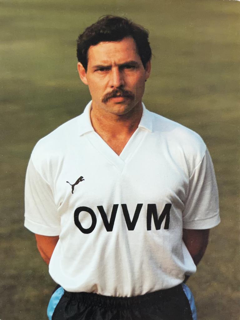 Spelerskaart Meindert Verschoor - SC Veendam - seizoen 86/87, Verzamelen, Ophalen of Verzenden, Zo goed als nieuw, Ajax, Spelerskaart