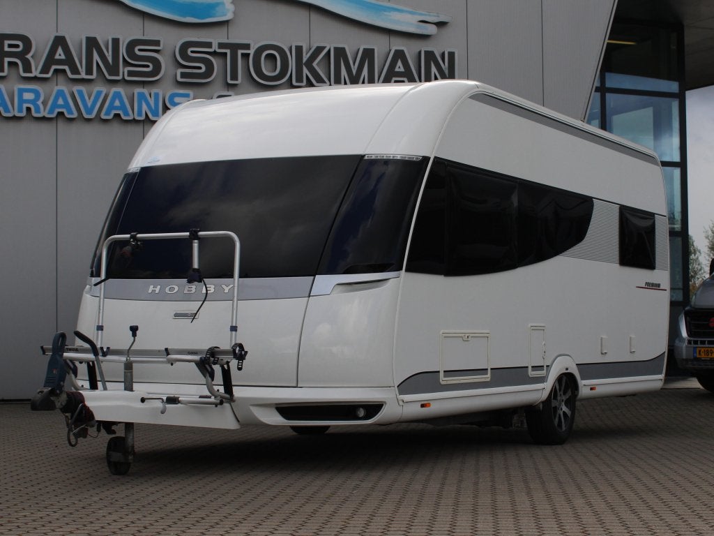 Hobby Premium 495UL Voortent Mover Enkele bedden TV Fietsrek, Caravans en Kamperen, Schokbreker, Rondzit, Hobby, Bedrijf