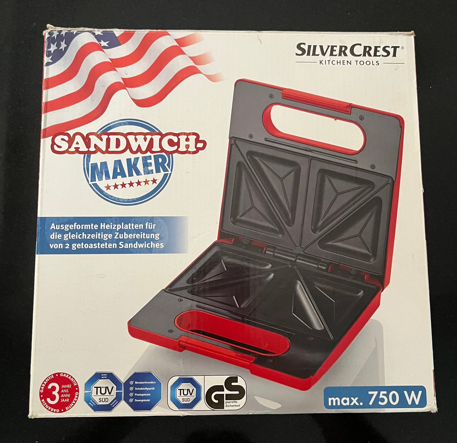 Tosti maker, Huis en Inrichting, Overige typen, Ophalen of Verzenden, Zo goed als nieuw, Rood
