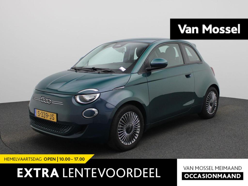 Fiat 500 Icon 42 kWh | Carplay / Navi | Led Dagrijverlichtin, Auto's, 12 maanden, Stof, 4 stoelen, Origineel Nederlands