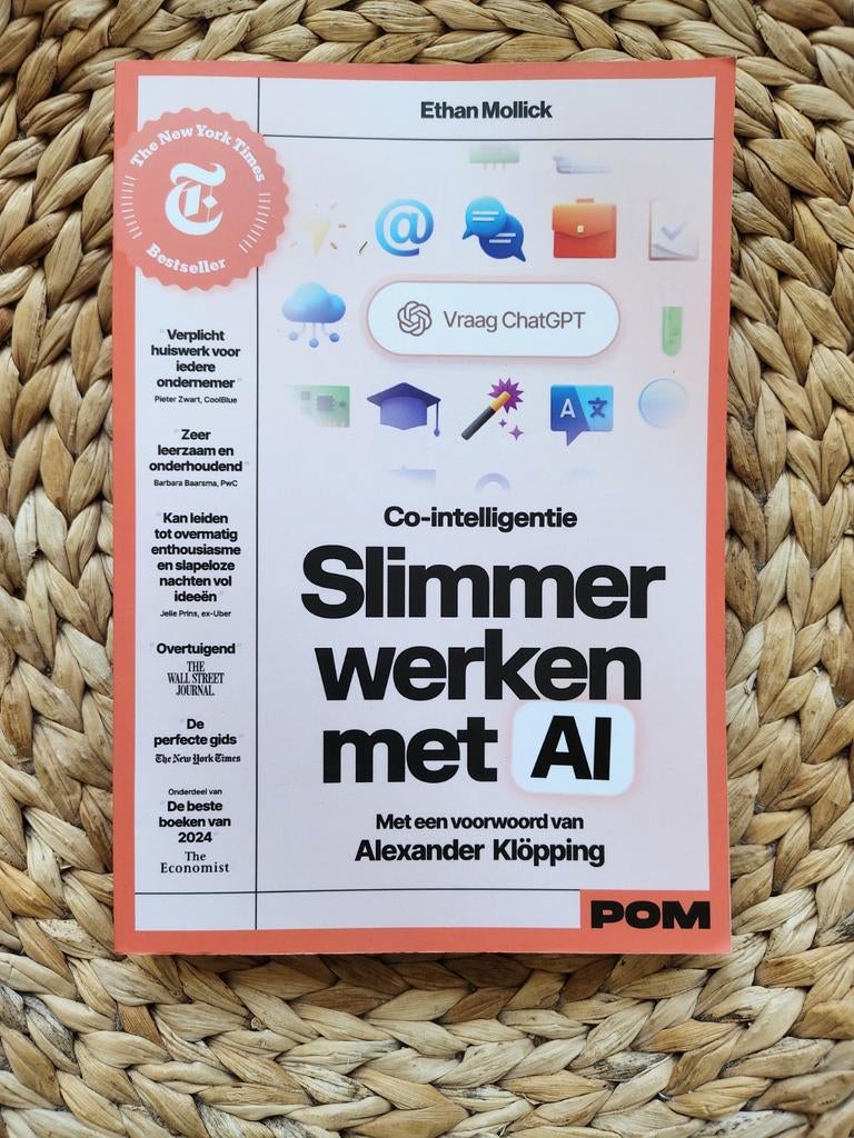 Ethan Mollick - Slimmer werken met AI, Boeken, Informatica en Computer, Ophalen of Verzenden, Zo goed als nieuw
