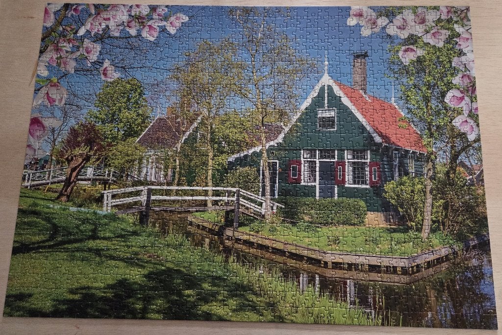 Tucker's Fun Factory, Zaanse huisjes, 1000 stukjes, Ophalen, 500 t/m 1500 stukjes, Zo goed als nieuw, Legpuzzel