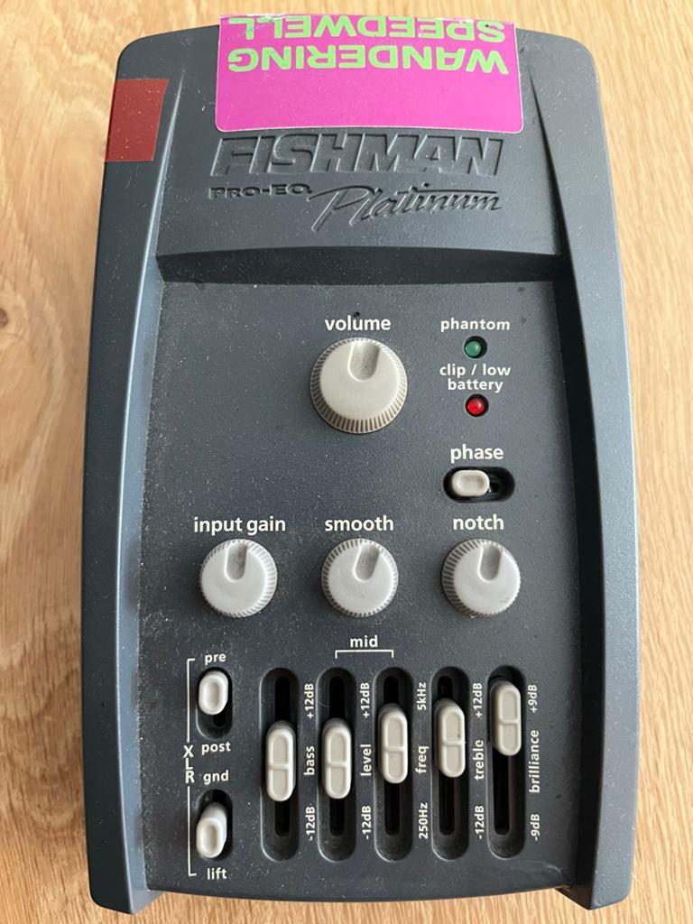 Fishman Pro-EQ Platinum Preamp/EQ voor akoestische gitaar, Ophalen of Verzenden, Gebruikt, Equalizer