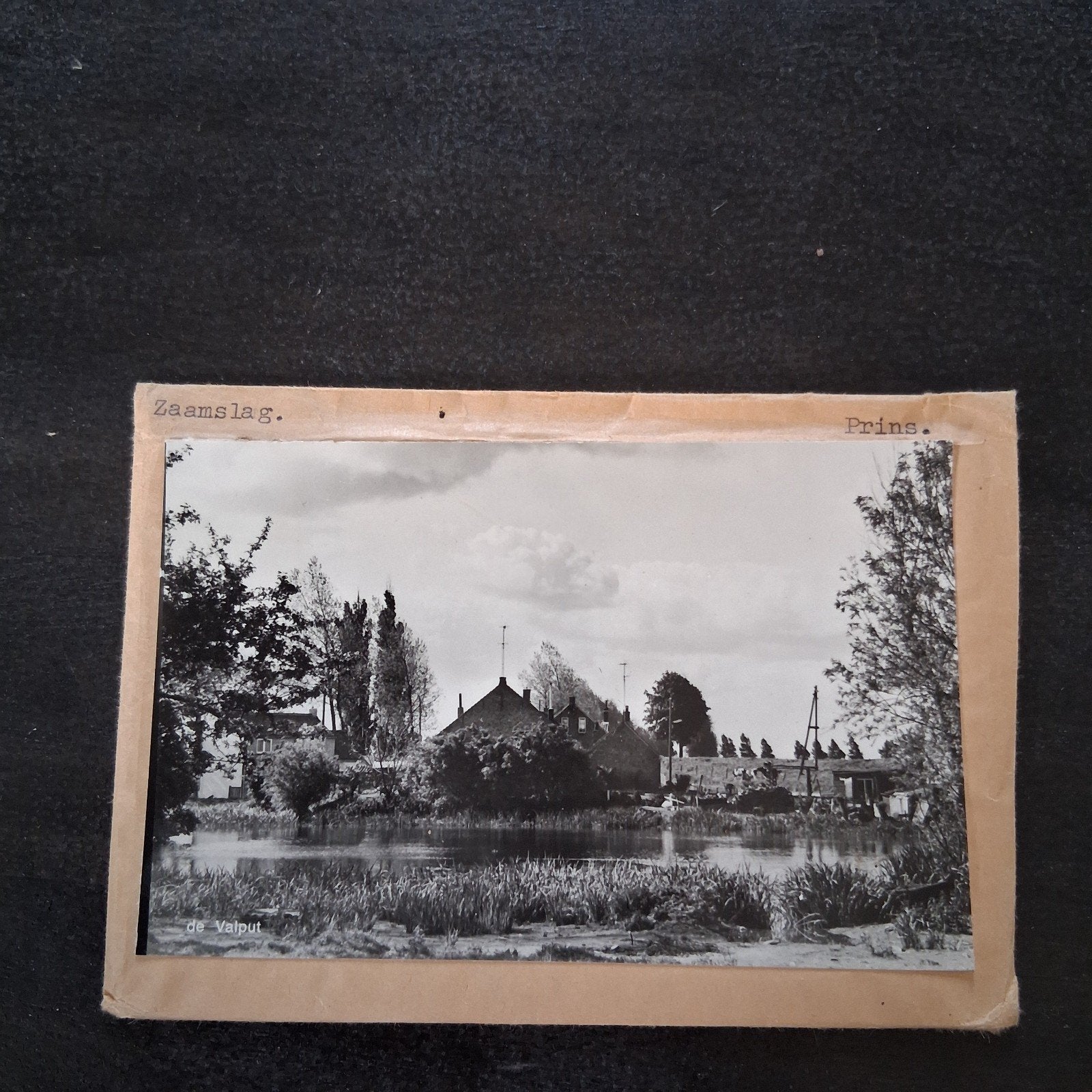 Zaamslag, 1 x glasplaat JosPe, De Valput., Ophalen of Verzenden, 1960 tot 1980, Ongelopen, Zeeland