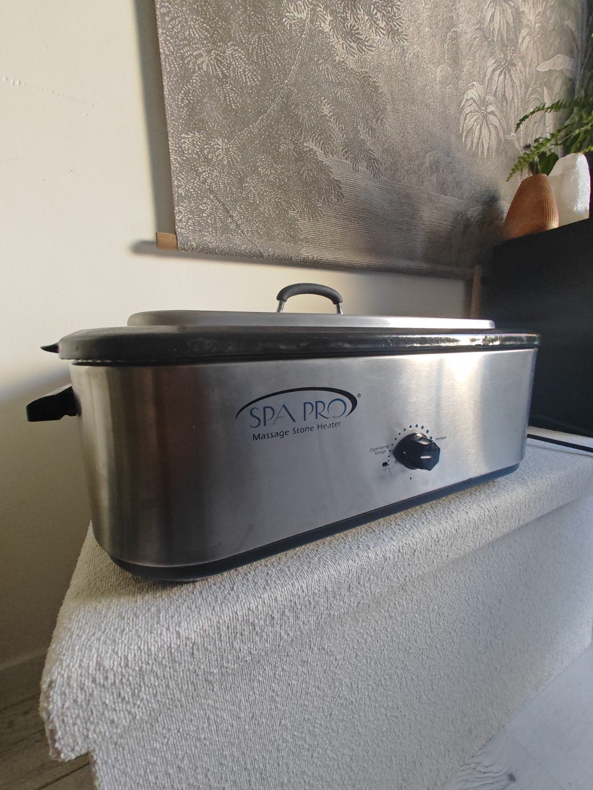 hotstone heater incl hotstone en thermometer, Ophalen, Zo goed als nieuw, Hotstone