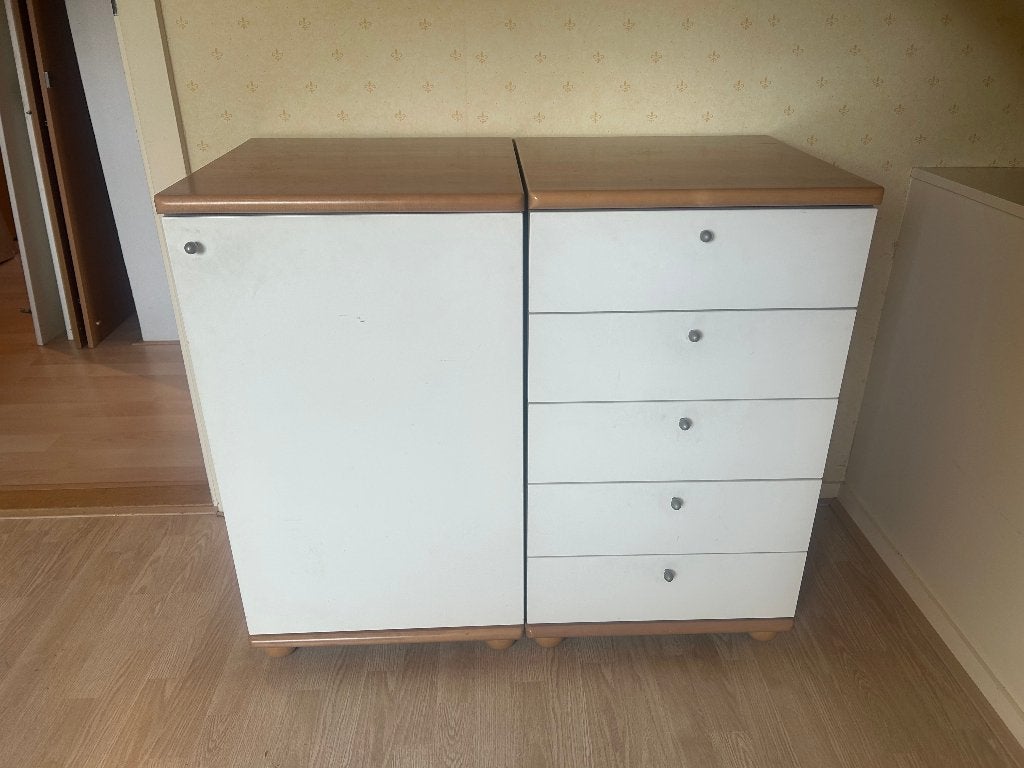 2 Lage kasten met legplanken lades 85hoog, 50diep, 50breed, Huis en Inrichting, Kasten | Kledingkasten, Ophalen, 50 tot 100 cm