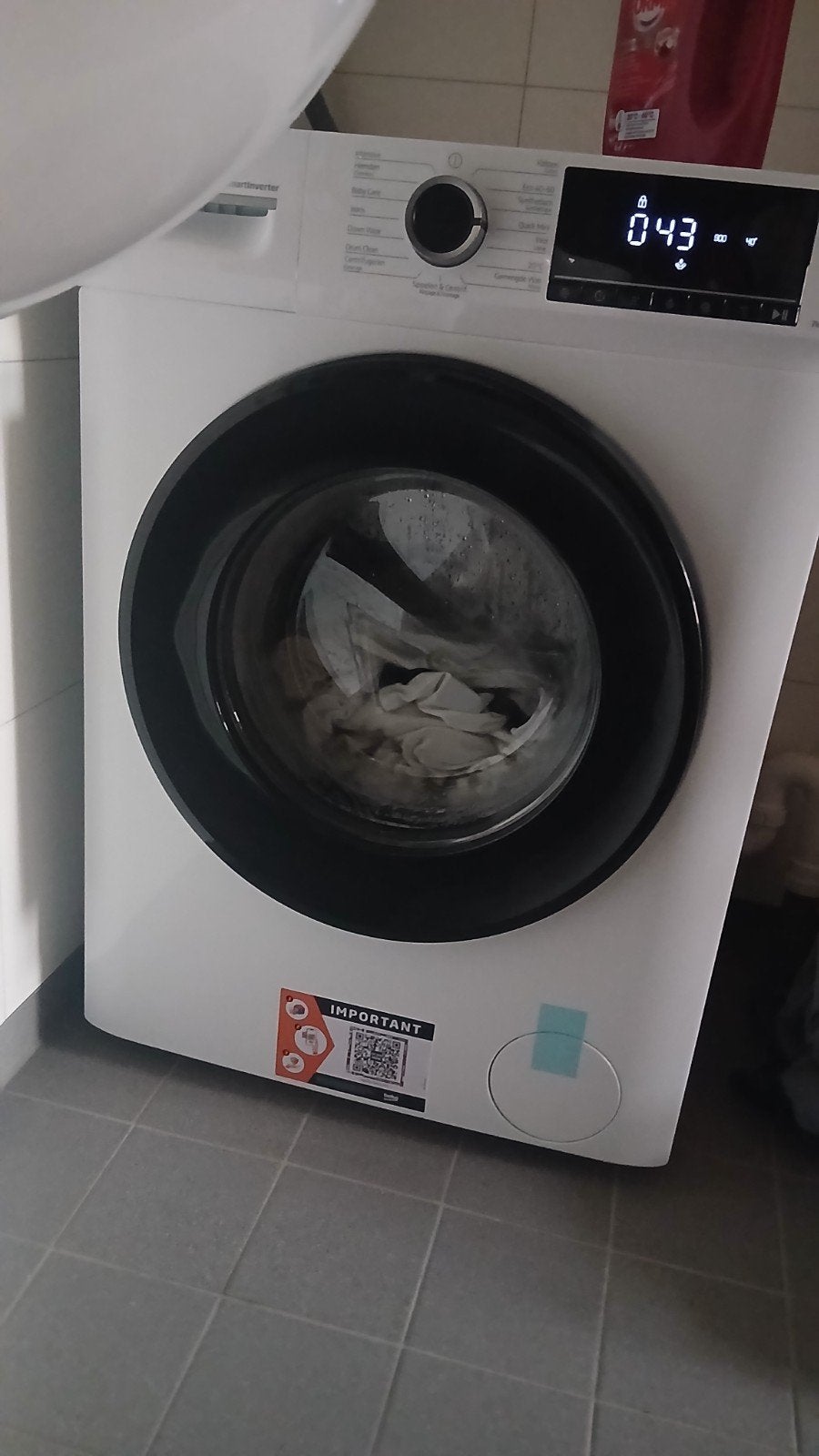 Wasmachine bek 6 wasjes gedraaid., Overige typen, Nieuw, Minder dan 100 cm, 25 tot 50 cm