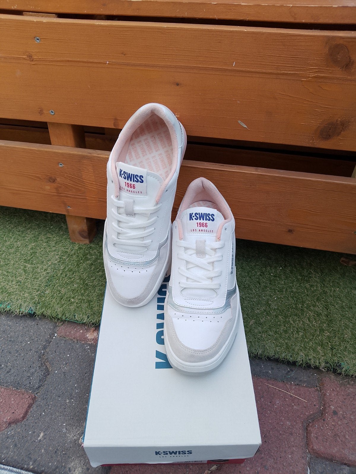 K-Swiss Cannancourt LTH Dames Sneakers - Maat 40, Ophalen of Verzenden, Nieuw, Wit, Sneakers of Gympen