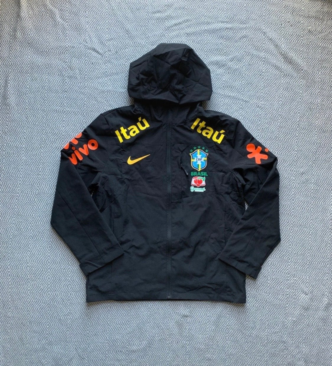 Nike Brazilië Windbreaker - Maat S, Kleding | Heren, Ophalen of Verzenden, Zo goed als nieuw, Maat 46 (S) of kleiner, Zwart