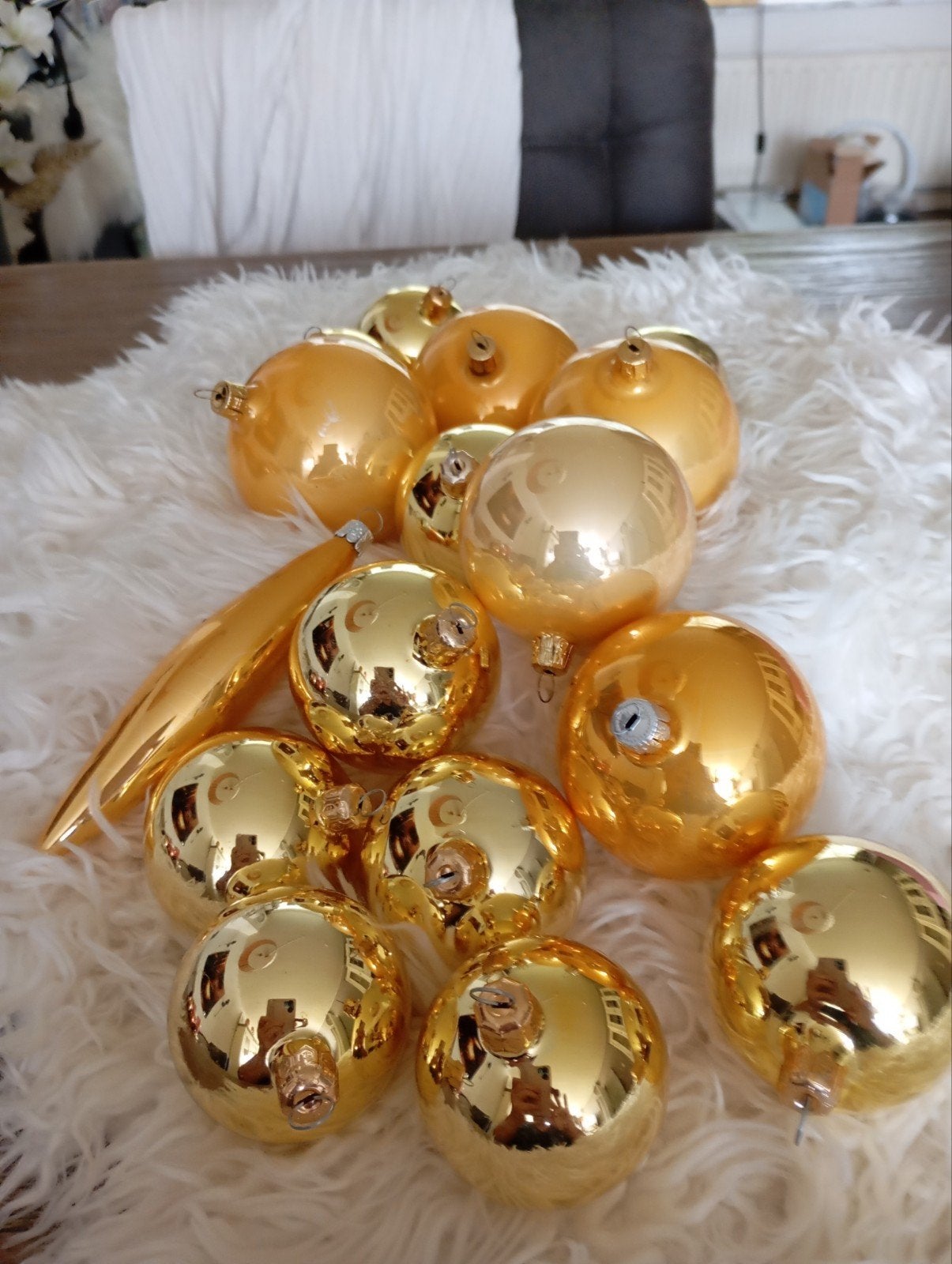 15 KERSTBALLEN VAN GLAS GOUD KLEURIG NU ALLES 7€ ZIE FOTO, Ophalen of Verzenden