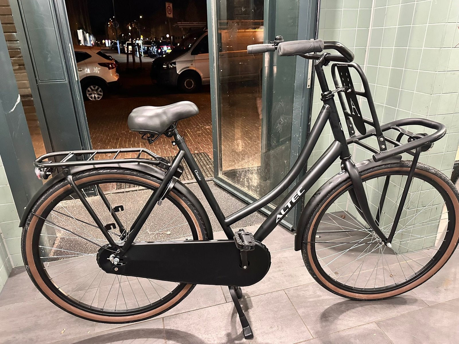 Altec Carrierfiets Zwart - bijna nieuw!, Overige merken, 53 tot 56 cm, Velgrem, Versnellingen
