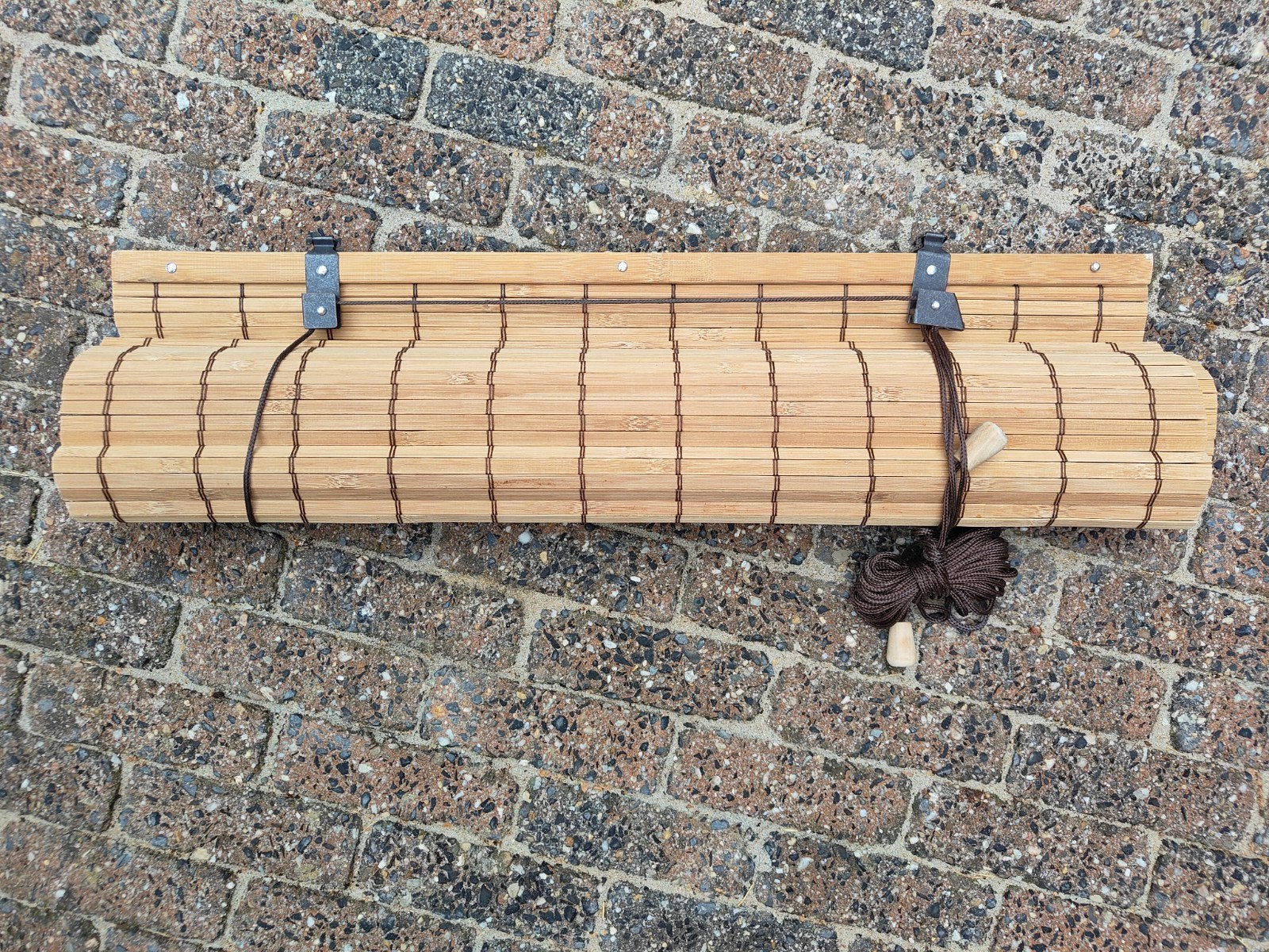 3x Bamboe rolgordijn 60x180 cm, 1x kort gebruikt, 2x nieuw i, Overige merken, Bruin, Nieuw, Ophalen of Verzenden