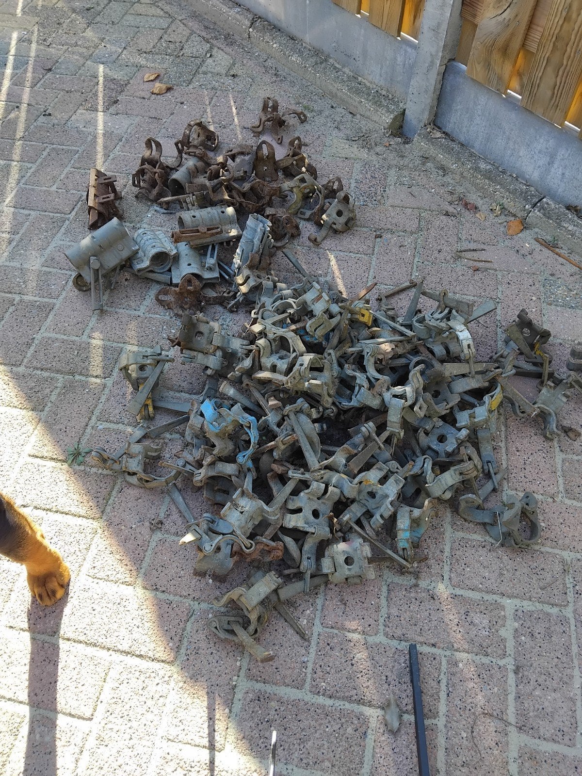 steigerklemmen, Doe-het-zelf en Verbouw, Ophalen, Gebruikt, Gevelsteiger, 2 tot 5 meter