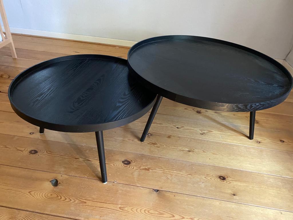 Bijzettafel/salontafel Woood Mesa L en XL, Ophalen, Zo goed als nieuw, Rond