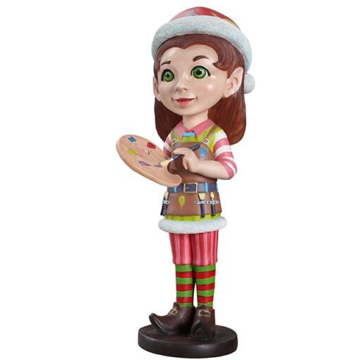 Elf with Palette – Elf Hoogte 125 cm, Ophalen, HorecaBeelden, Nieuw, HorecaBeelden