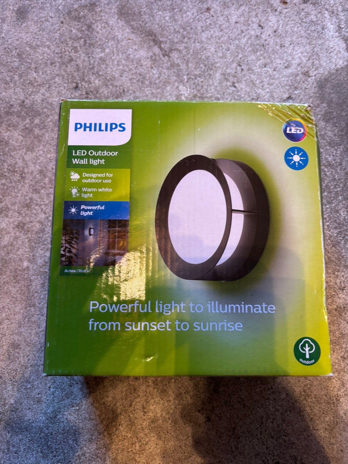 Philips garden lamp, Minder dan 50 watt, Wandlamp, Aluminium, Ophalen of Verzenden