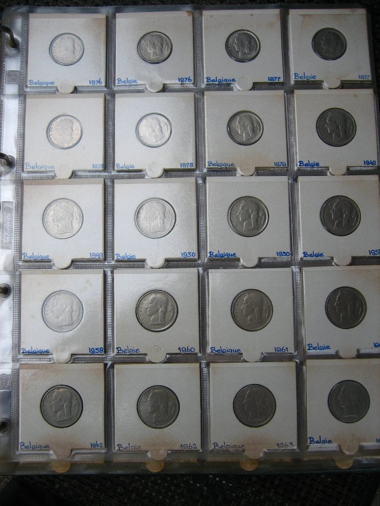 Belgie 5 Franc 36 stuks verschillende jaartallen , mooie kw., Ophalen of Verzenden, België, Setje