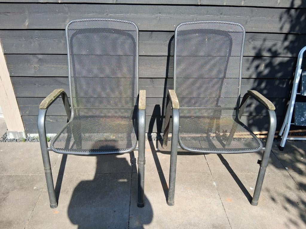 Aluminium tuinstoelen., Tuin en Terras, Ophalen, Gebruikt, Aluminium
