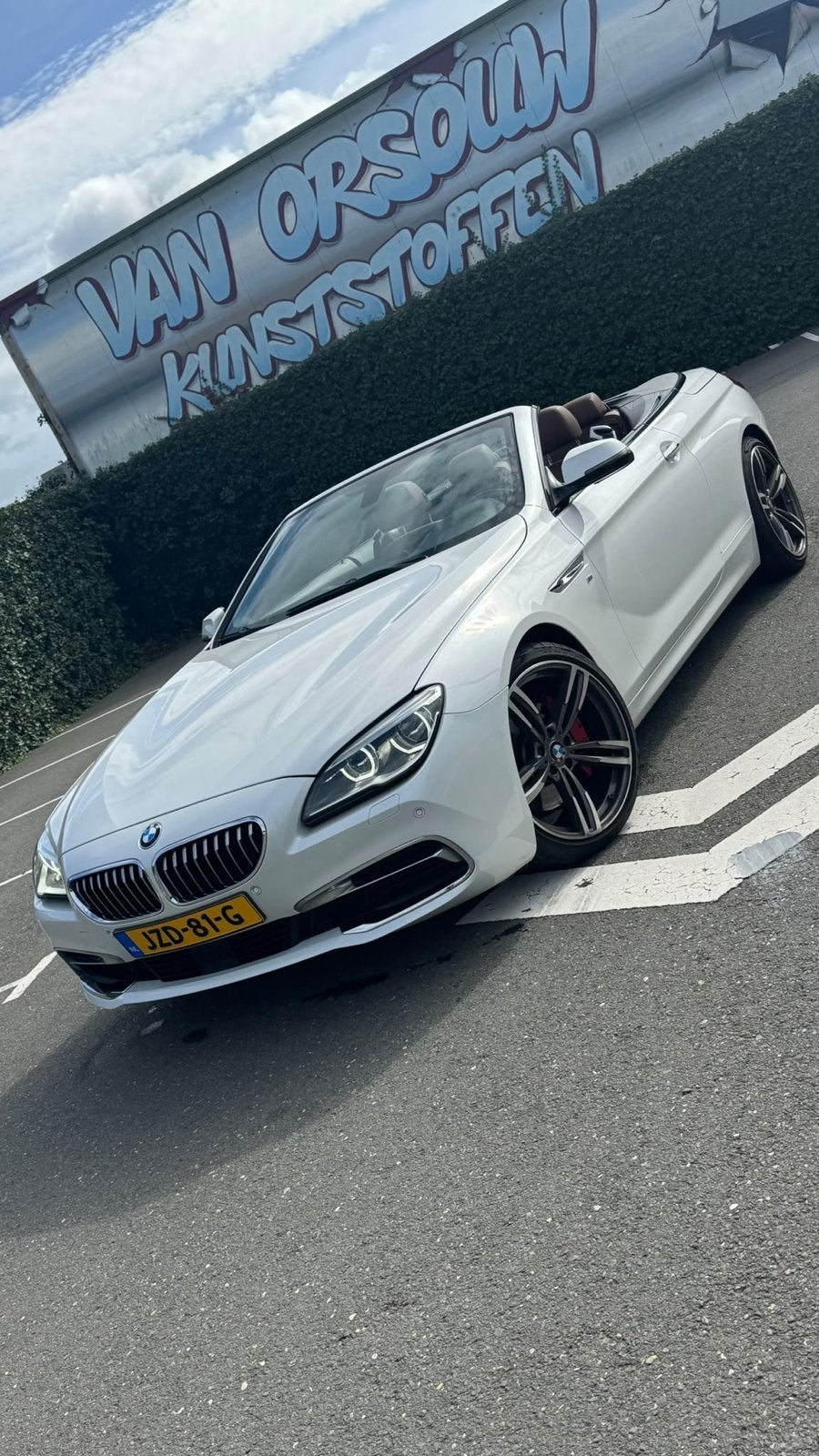BMW 6-Serie 640i 320pk AUT 2017 Wit, Auto's, Automaat, Achterwielaandrijving, Cabriolet, 1795 kg