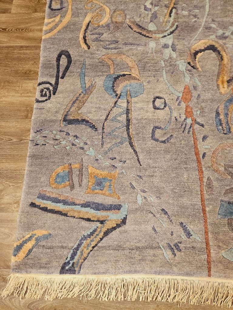 Handgeknoopt Tapijt uit Nepal. Heel Uniek! Dikke Wol!, Nepal, Crème, 150 tot 200 cm, 200 cm of meer
