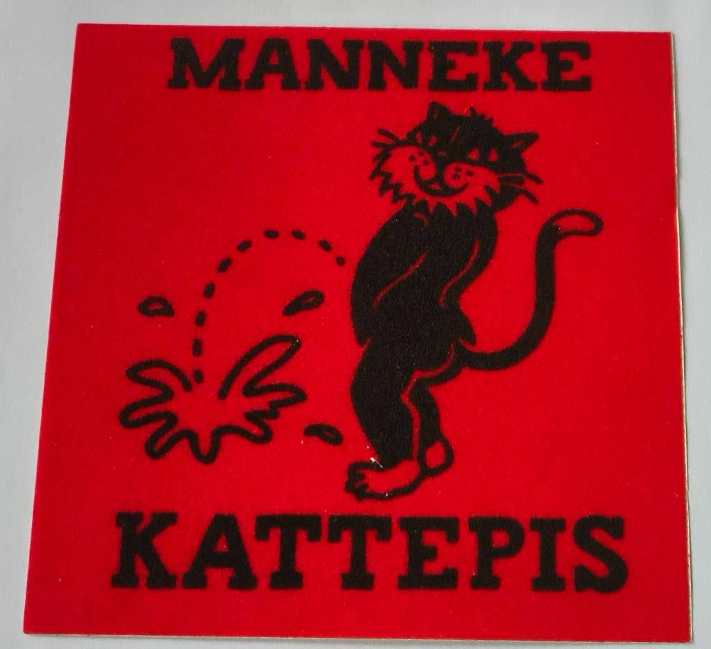 Sticker Manneke Kattepis, Ophalen of Verzenden, Zo goed als nieuw, Overige typen