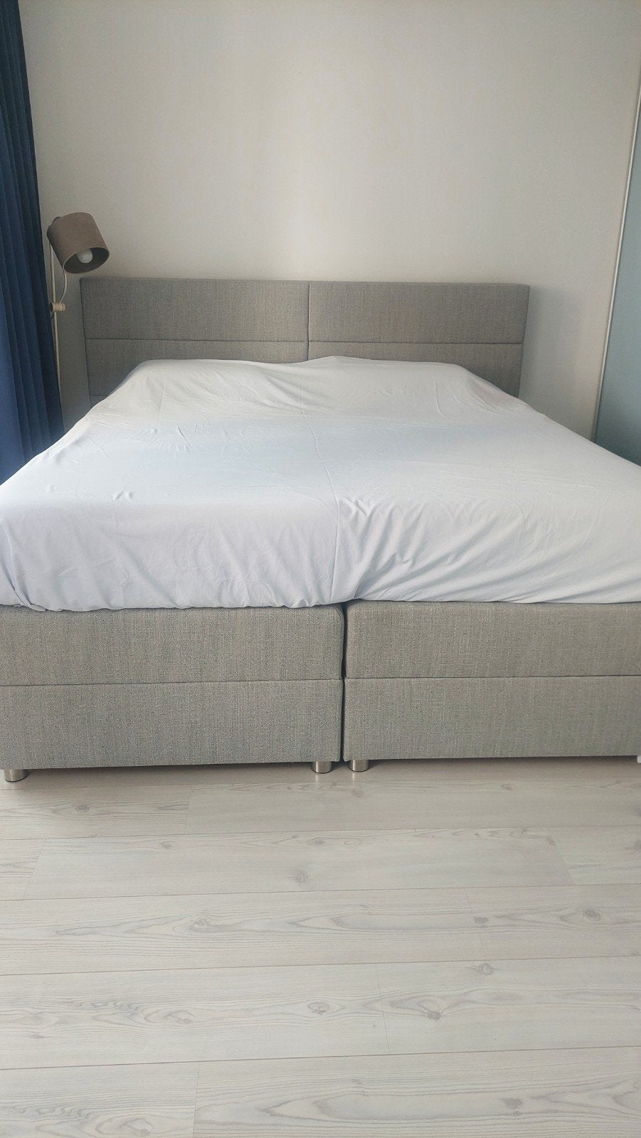 Emma boxspring met matras 180x200 cm, Tweepersoons, Ophalen of Verzenden, Zo goed als nieuw, 180 cm