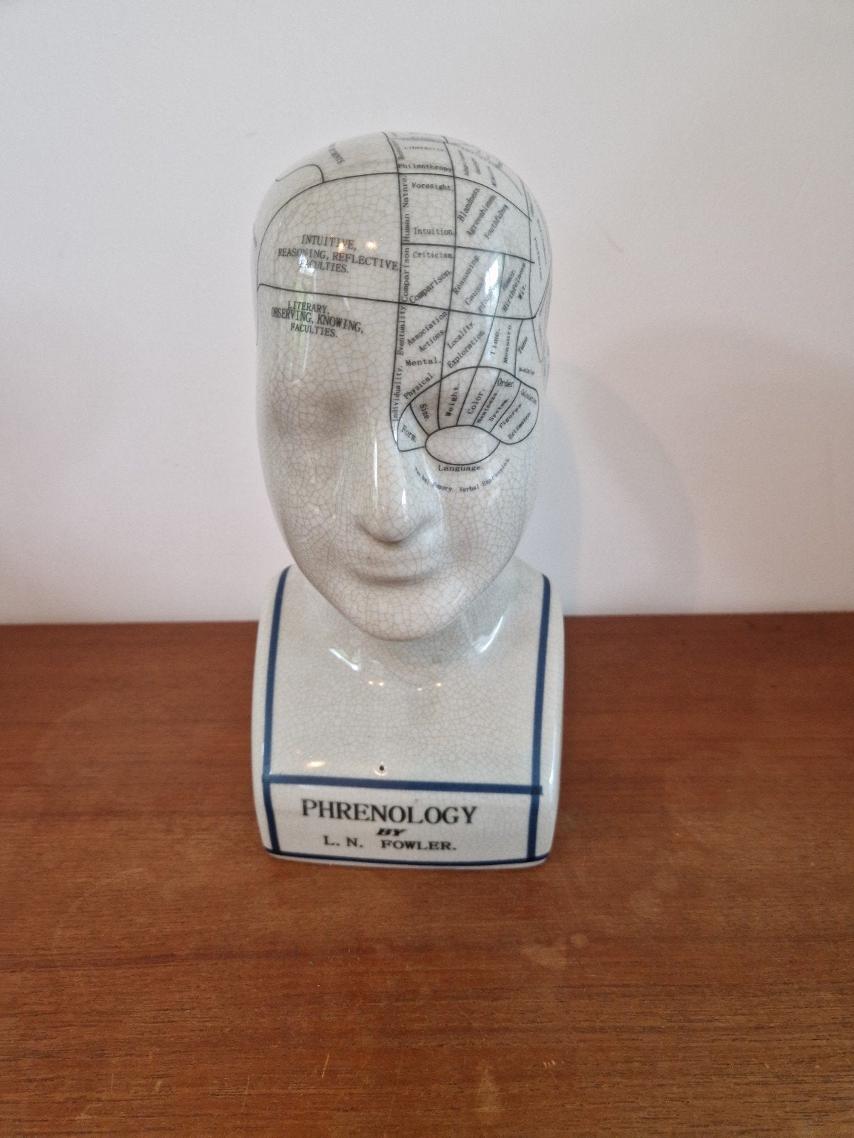 Frenologie Hoofd Buste L.N. Fowler Keramiek, Antiek en Kunst, Ophalen of Verzenden